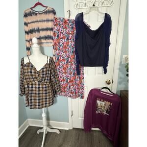 4XL SHEIN 5 Piece Lot, Sweatshirt, Tops, Palozzo Pants